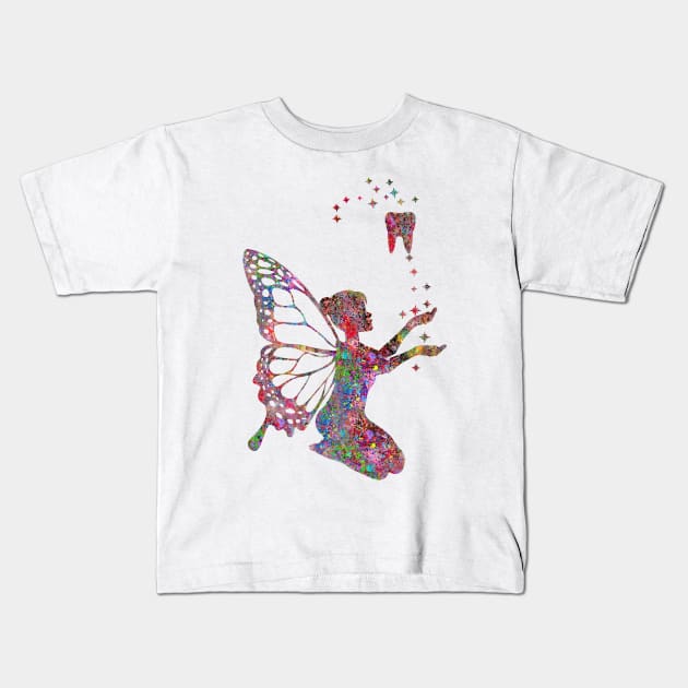 Tooth fairy Kids T-Shirt by RosaliArt